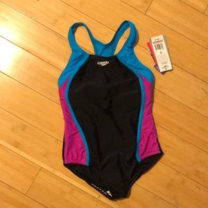 Size 12 Girls Speedo Bathing Suit NWT